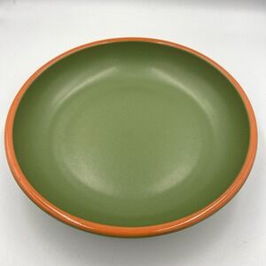 Casa Verde Olive Green Terracotta Pasta Bowl 11" Mediterranean Style
